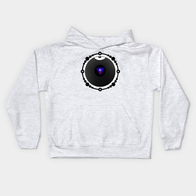 No ❤️ Magic 8 Ball Answer Kids Hoodie by Punderstandable